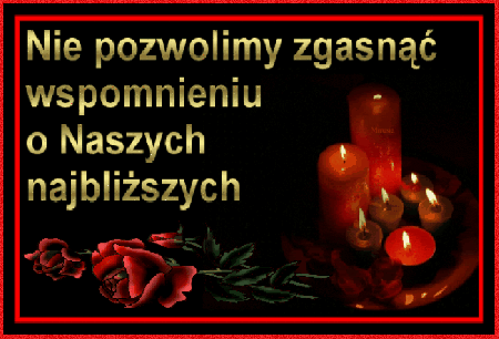 Czerwone róże wśród czerwonych świec na 1 listopad